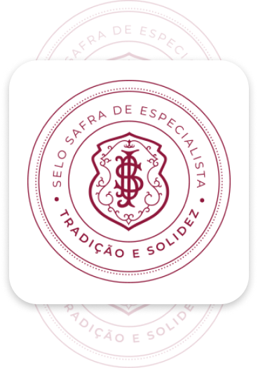 Selo Safra de Especialista - Tradição e Solidez